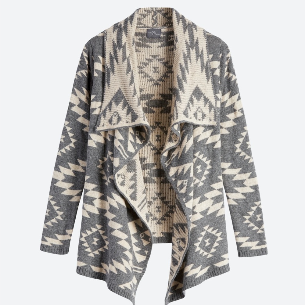 Market & Spruce Carly Graphic Print Cardigan